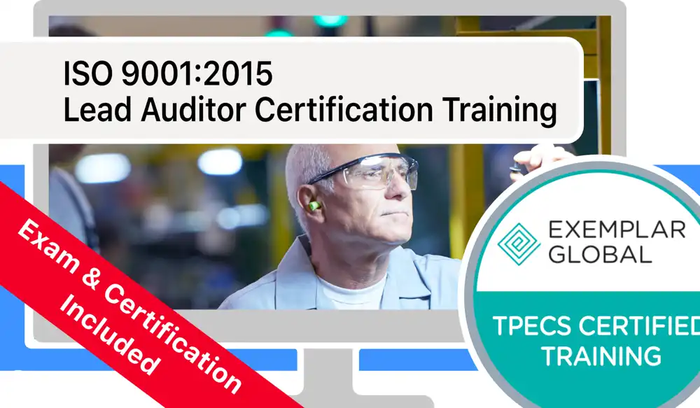ISO 9001:2015 Lead Auditor Training plus Exam and Certification