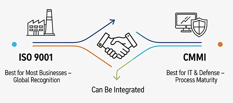 Should You Choose CMMI or ISO 9001?