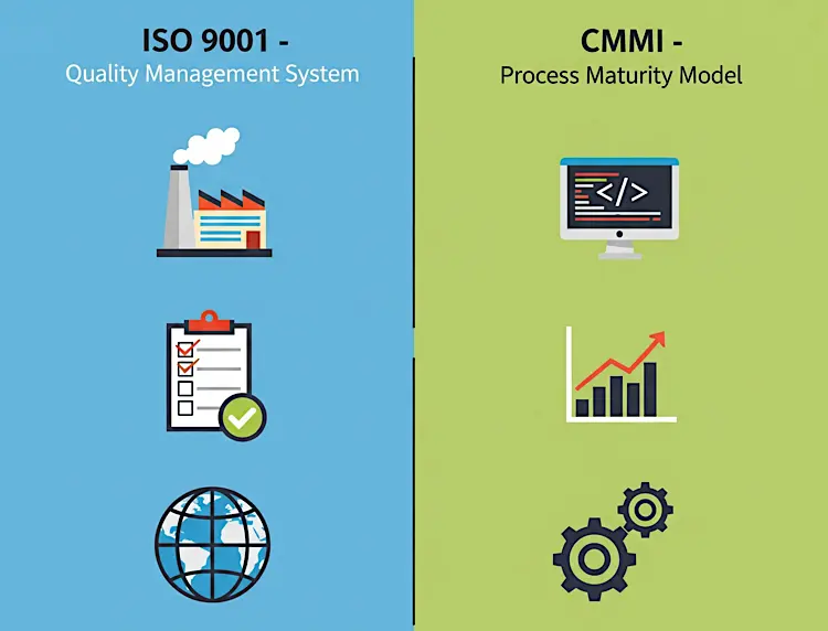 Comparisson of CMMI and ISO 9001