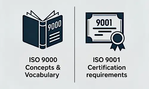 Comparing ISO 9000 with ISO 9001