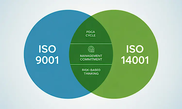 Comparisson of ISO 9001 and ISO 14001 Standards